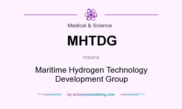 What does MHTDG mean? It stands for Maritime Hydrogen Technology Development Group