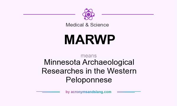 What does MARWP mean? It stands for Minnesota Archaeological Researches in the Western Peloponnese