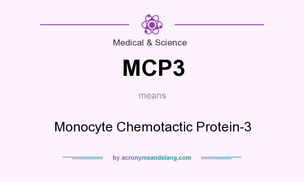 What does MCP3 mean? It stands for Monocyte Chemotactic Protein-3