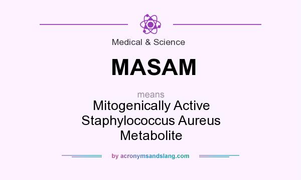 What does MASAM mean? It stands for Mitogenically Active Staphylococcus Aureus Metabolite
