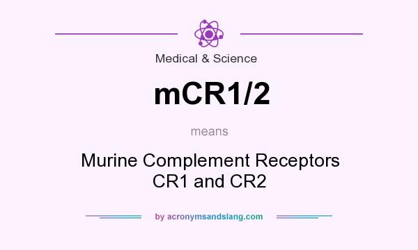What does mCR1/2 mean? It stands for Murine Complement Receptors CR1 and CR2