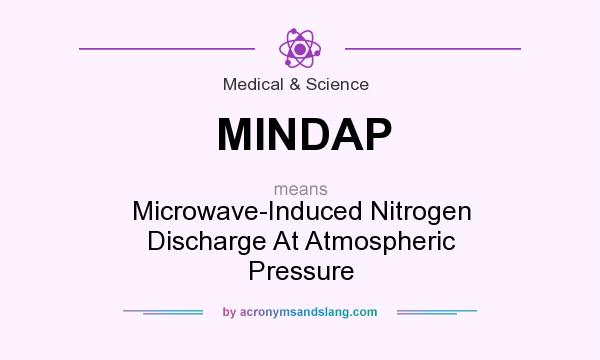 What does MINDAP mean? It stands for Microwave-Induced Nitrogen Discharge At Atmospheric Pressure