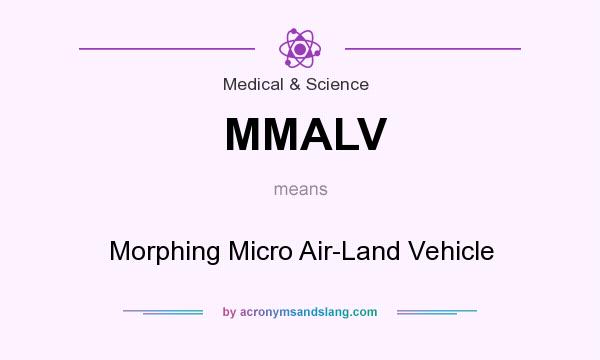 What does MMALV mean? It stands for Morphing Micro Air-Land Vehicle