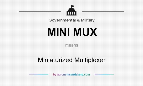 What does MINI MUX mean? It stands for Miniaturized Multiplexer