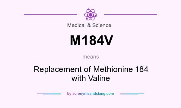 What does M184V mean? It stands for Replacement of Methionine 184 with Valine