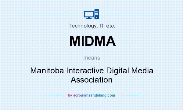 What does MIDMA mean? It stands for Manitoba Interactive Digital Media Association