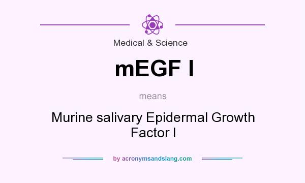 What does mEGF I mean? It stands for Murine salivary Epidermal Growth Factor I
