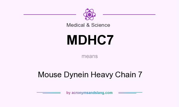 What does MDHC7 mean? It stands for Mouse Dynein Heavy Chain 7