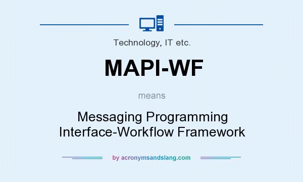 What does MAPI-WF mean? It stands for Messaging Programming Interface-Workflow Framework