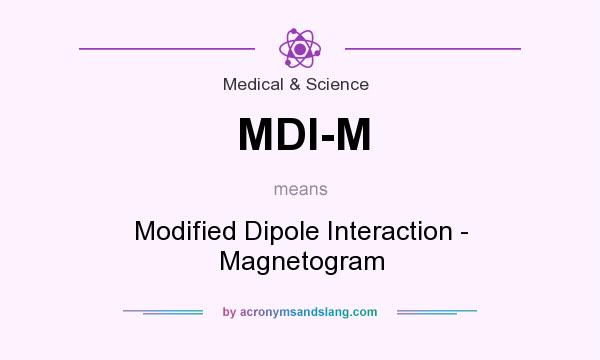 What does MDI-M mean? It stands for Modified Dipole Interaction - Magnetogram