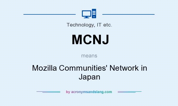 What does MCNJ mean? It stands for Mozilla Communities` Network in Japan