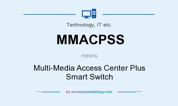 What does MMACPSS mean? It stands for Multi-Media Access Center Plus Smart Switch