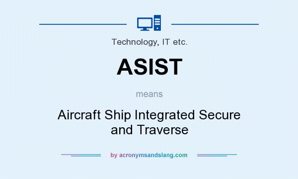 What does ASIST mean? It stands for Aircraft Ship Integrated Secure and Traverse