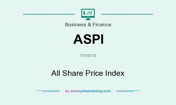 What does ASPI mean? It stands for All Share Price Index