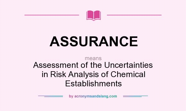 What does ASSURANCE mean? It stands for Assessment of the Uncertainties in Risk Analysis of Chemical Establishments