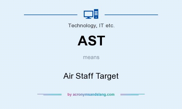 What does AST mean? It stands for Air Staff Target