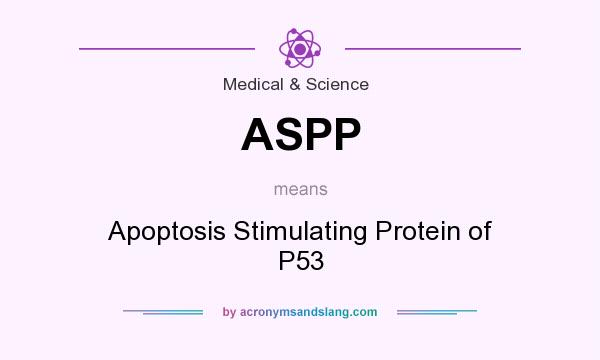 What does ASPP mean? It stands for Apoptosis Stimulating Protein of P53