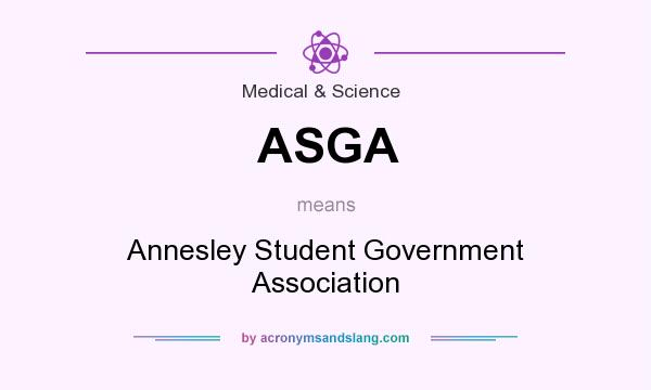 What does ASGA mean? It stands for Annesley Student Government Association