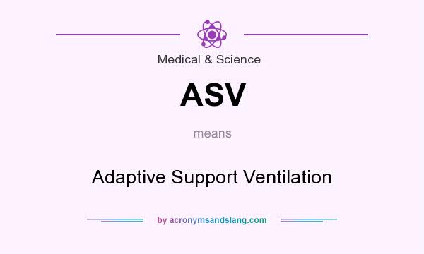 What does ASV mean? It stands for Adaptive Support Ventilation