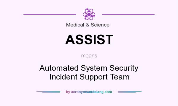 What does ASSIST mean? It stands for Automated System Security Incident Support Team