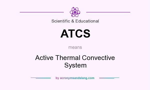 What does ATCS mean? It stands for Active Thermal Convective System