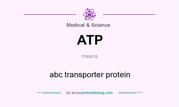What does ATP mean? It stands for abc transporter protein