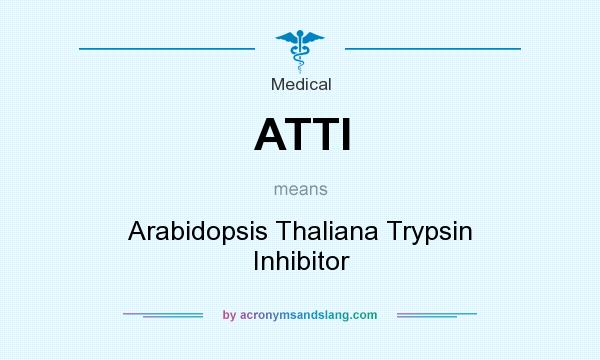 What does ATTI mean? It stands for Arabidopsis Thaliana Trypsin Inhibitor