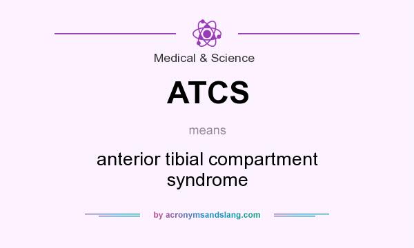 What does ATCS mean? It stands for anterior tibial compartment syndrome