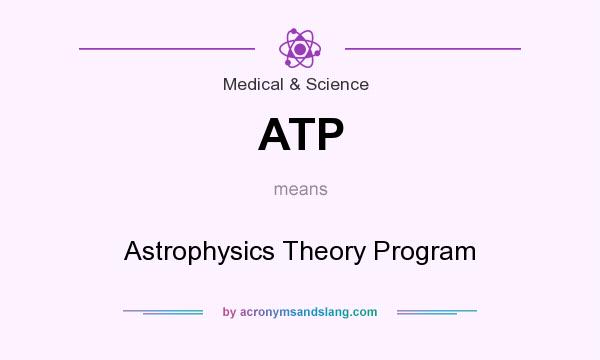 What does ATP mean? It stands for Astrophysics Theory Program