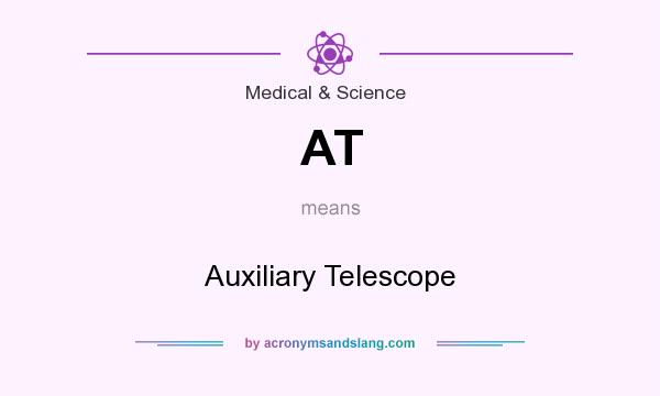What does AT mean? It stands for Auxiliary Telescope