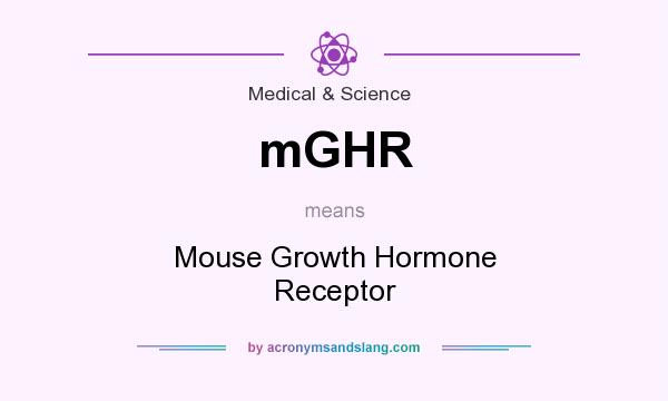 What does mGHR mean? It stands for Mouse Growth Hormone Receptor
