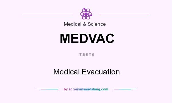 What does MEDVAC mean? It stands for Medical Evacuation