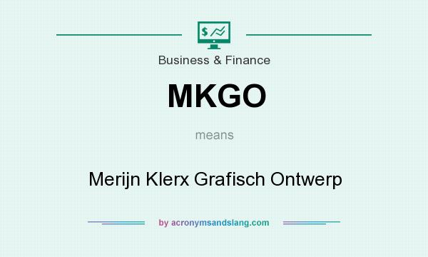 What does MKGO mean? It stands for Merijn Klerx Grafisch Ontwerp
