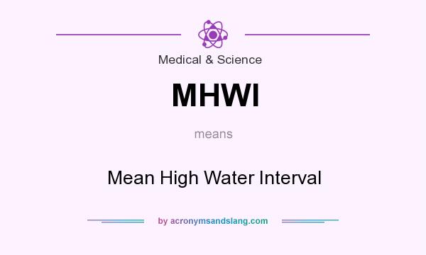 What does MHWI mean? It stands for Mean High Water Interval