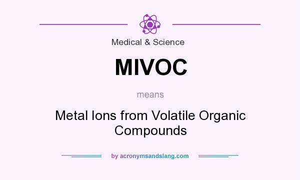 What does MIVOC mean? It stands for Metal Ions from Volatile Organic Compounds