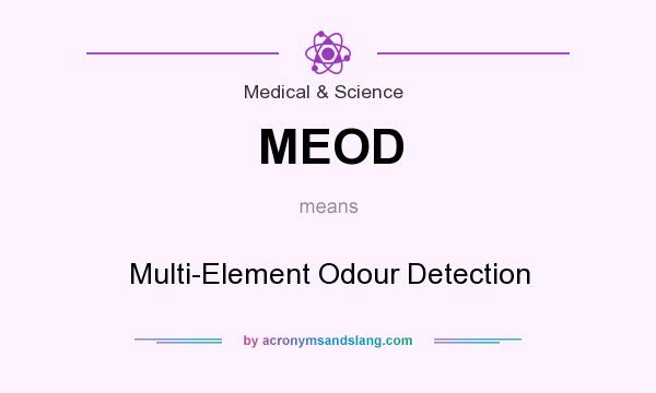 What does MEOD mean? It stands for Multi-Element Odour Detection