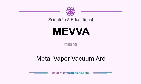 What does MEVVA mean? It stands for Metal Vapor Vacuum Arc