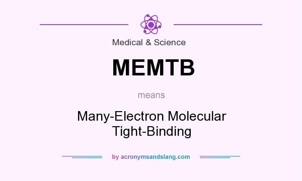 What does MEMTB mean? It stands for Many-Electron Molecular Tight-Binding