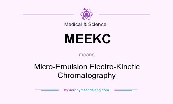 What does MEEKC mean? It stands for Micro-Emulsion Electro-Kinetic Chromatography
