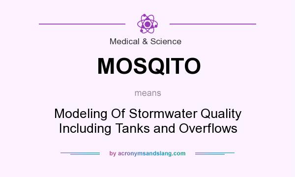 What does MOSQITO mean? It stands for Modeling Of Stormwater Quality Including Tanks and Overflows