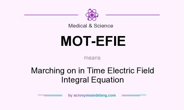 What does MOT-EFIE mean? It stands for Marching on in Time Electric Field Integral Equation