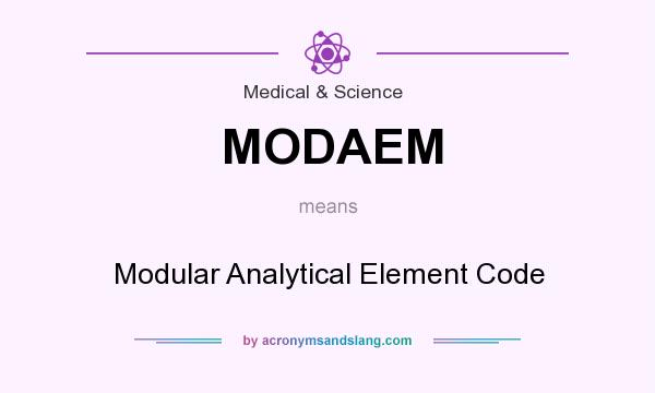 What does MODAEM mean? It stands for Modular Analytical Element Code