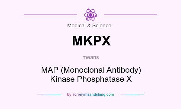 What does MKPX mean? It stands for MAP (Monoclonal Antibody) Kinase Phosphatase X