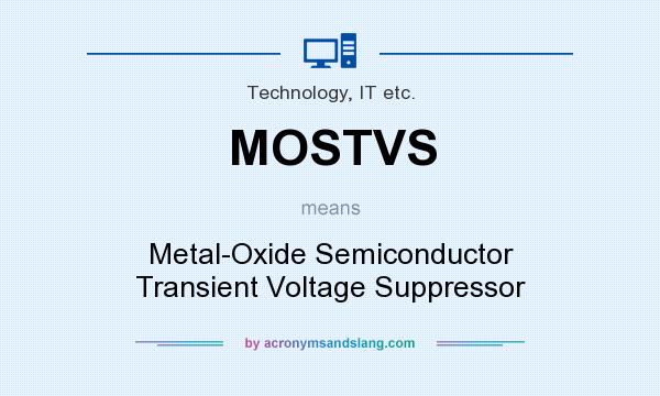 What does MOSTVS mean? It stands for Metal-Oxide Semiconductor Transient Voltage Suppressor