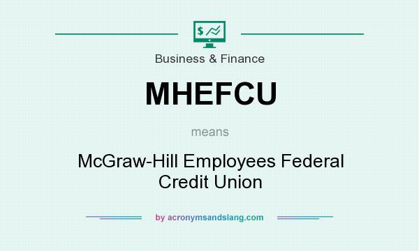 What does MHEFCU mean? It stands for McGraw-Hill Employees Federal Credit Union