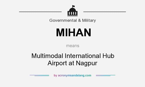 What does MIHAN mean? It stands for Multimodal International Hub Airport at Nagpur
