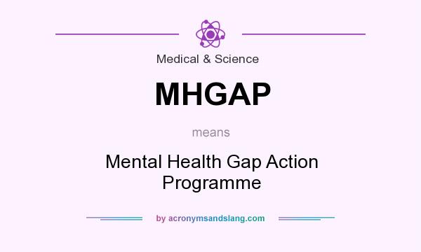 What does MHGAP mean? It stands for Mental Health Gap Action Programme