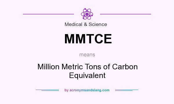 What does MMTCE mean? It stands for Million Metric Tons of Carbon Equivalent