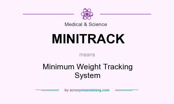 What does MINITRACK mean? It stands for Minimum Weight Tracking System