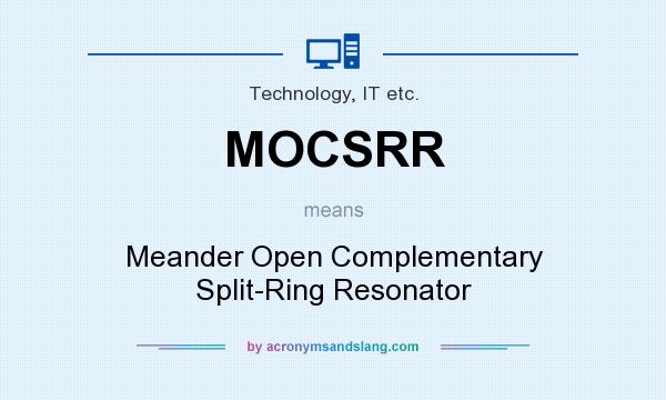 What does MOCSRR mean? It stands for Meander Open Complementary Split-Ring Resonator